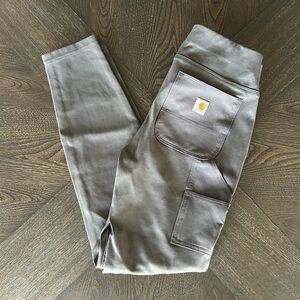 Carhartt Women’s Steel Gray Utility Leggings Fitted Size S